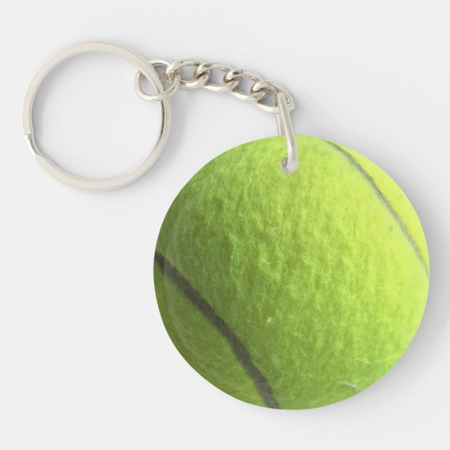 Porte-clefs Tennis Balls Green Jaune 4Mike Porte - clé acryliq (Devant)