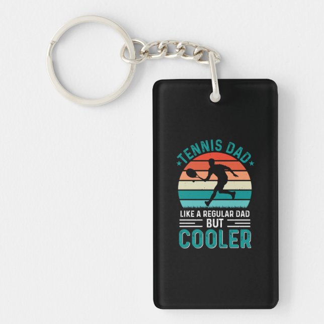 Porte-clefs Tennis Papa Retro Sunset (Devant)