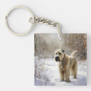 Porte-clefs Tenter Wheaten Laissez Tomber la Neige Noël