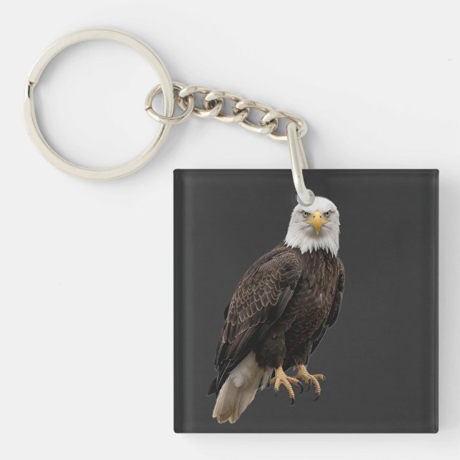 Porte-clefs tenue d'aigle américain (Devant)
