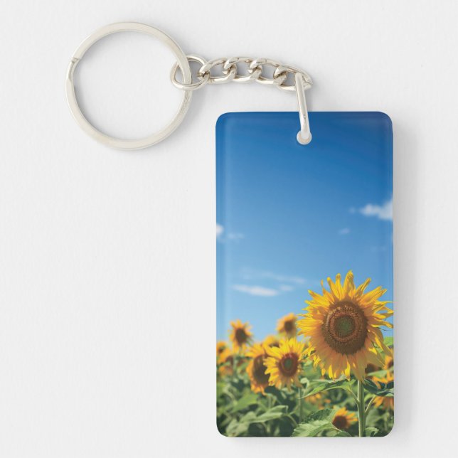Porte-clefs Terrain de tournesol (Devant)