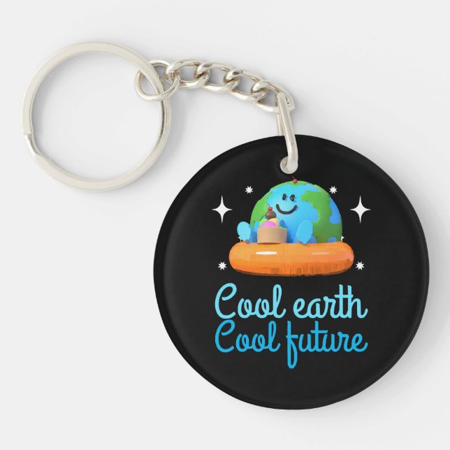 Porte-clefs Terre fraîche, Avenir frais - Terre (Devant)