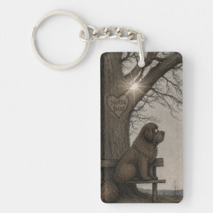 Porte-clefs Terre-Neuve de conte de fées 