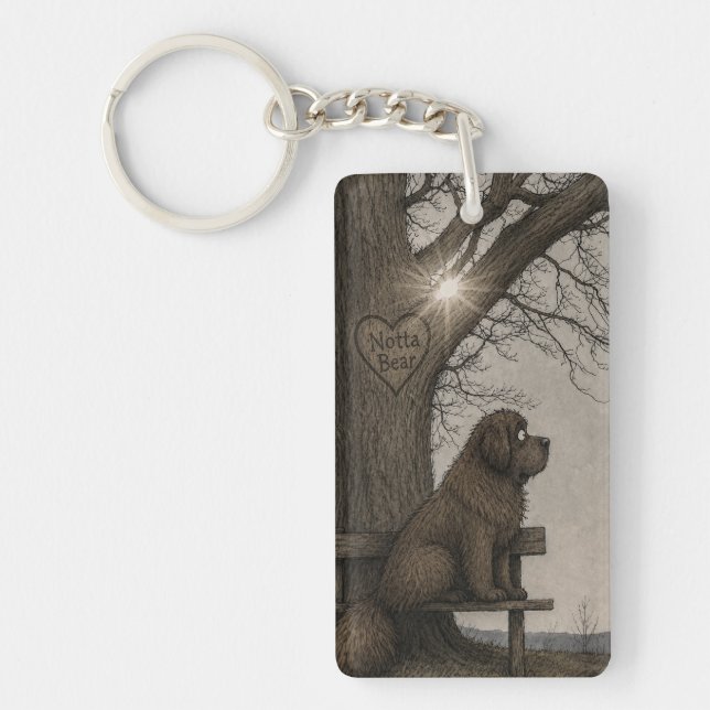 Porte-clefs Terre-Neuve de conte de fées  (Devant)