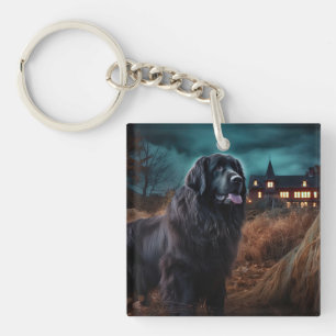 Porte-clefs Terre-Neuve Halloween Épouvantable
