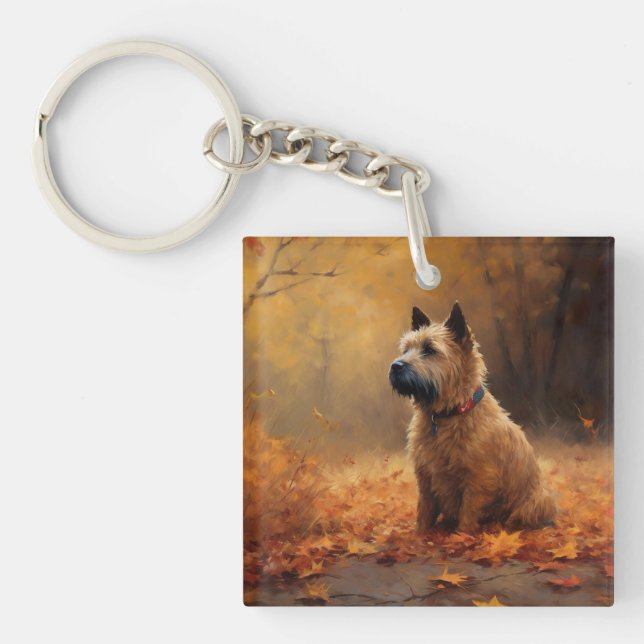 Porte-clefs Térrier de la baie de Chesapeake en automne        (Devant)