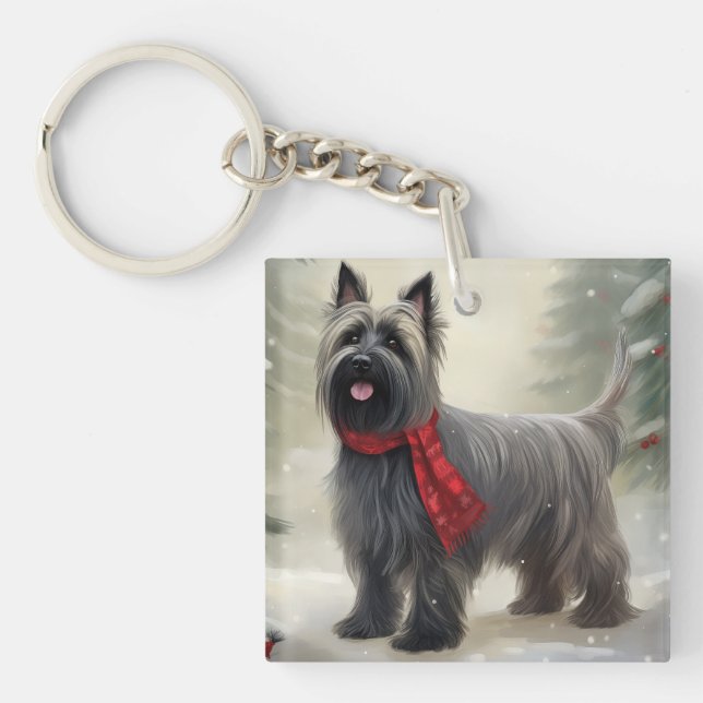 Porte-clefs Tervueren dans la neige de Noël (Devant)