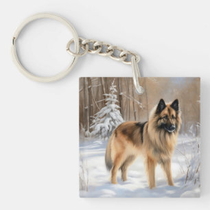 Porte-clefs Tervuren Belge Qu'il neige Noël