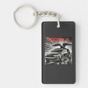 Porte-clefs Tesla Model X SUV Électrique Design VE Futuriste