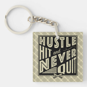 Porte-clefs Tête De Baseball Touché Jamais Cesser Clavier