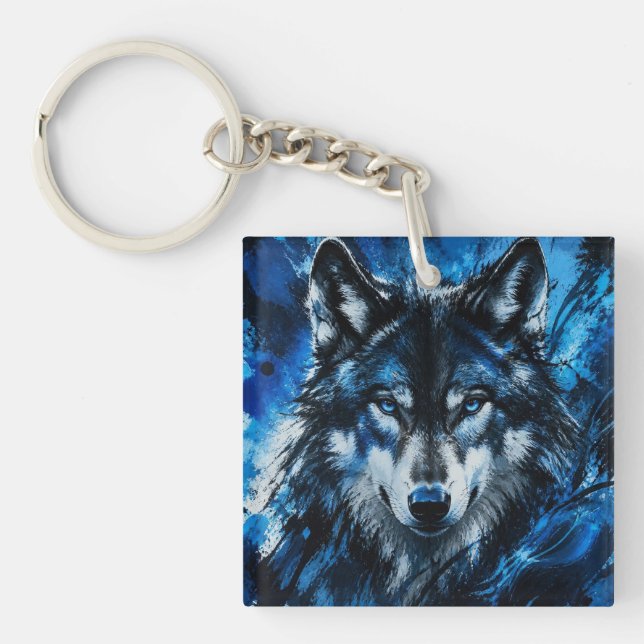 Porte-clefs Tête de loup (Devant)