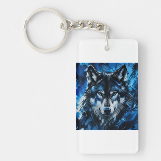 Porte-clefs Tête de loup (Devant)