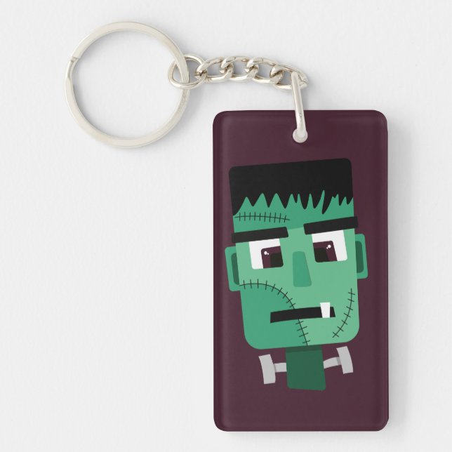 Porte-clefs Tête de monstre de Frankenstein (Devant)