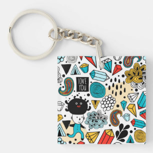 Porte-clefs Tête folle