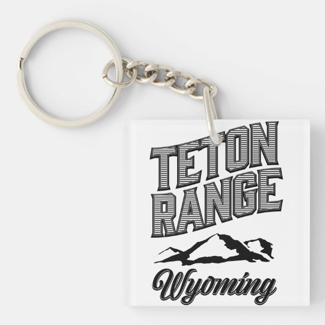 Porte-clefs Teton Range, Wyoming Photo Print (Devant)