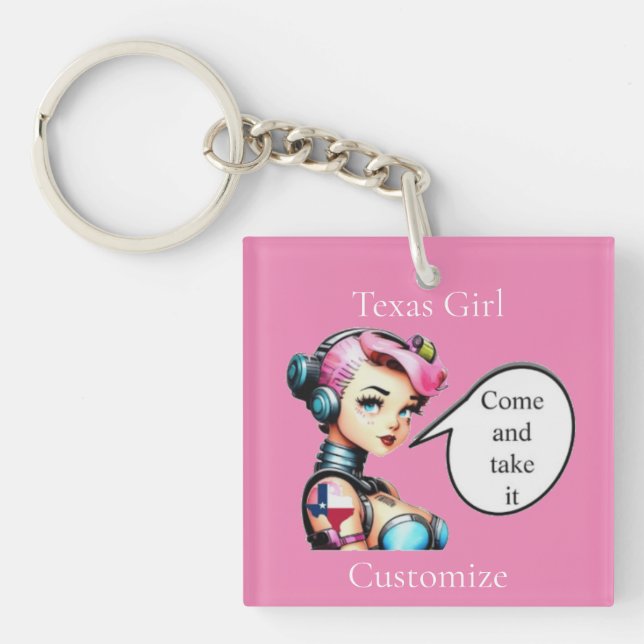 Porte-clefs Texas Girl Thunder_Cove (Devant)