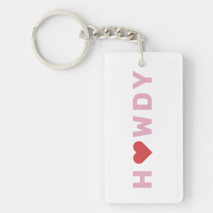 Porte-clefs Texas Howdy Heart