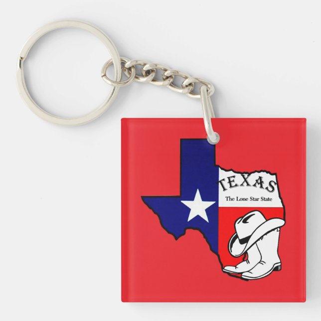 Porte-clefs Texas, L'État Lone Star, (Devant)