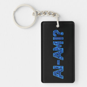 Porte-clefs Texte de la technologie de l'IA