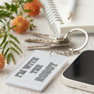 Porte-clefs Texte de Robot