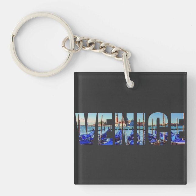 Porte-clefs Texte de Venise (Devant)
