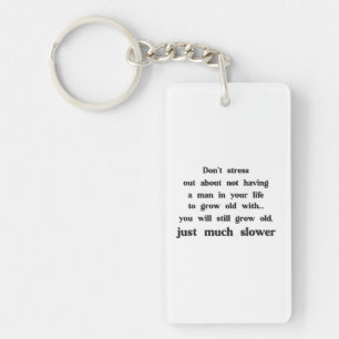 Porte-clefs Texte drôle sur les femmes et les hommes.
