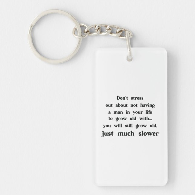 Porte-clefs Texte drôle sur les femmes et les hommes. (Devant)