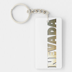 Porte-clefs Texte ou typographie du Nevada