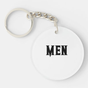 Porte-clefs Texte personnalisé pour hommes, texte de couleur n