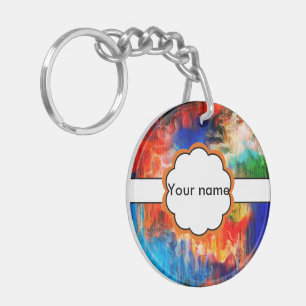 Porte-clefs Texture colorée