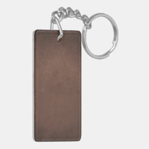 Porte-clefs Texture de cuir cognac vintage en détresse