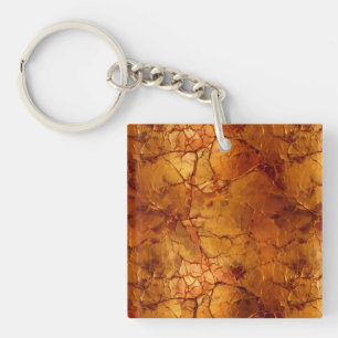 Porte-clefs Textures Brown dorées