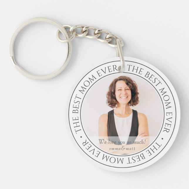 Porte-clefs The Best Mama Ever Modern Classic (Devant)