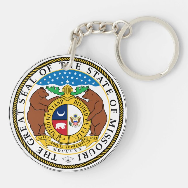 Porte-clefs The Great Seal of Missouri state  (Dos)