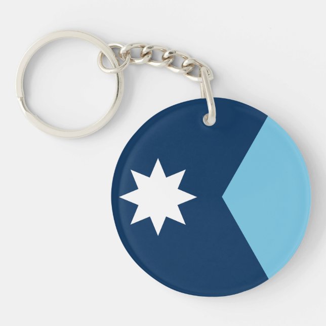 Porte-clefs The new Flag of Minnesota State (Devant)