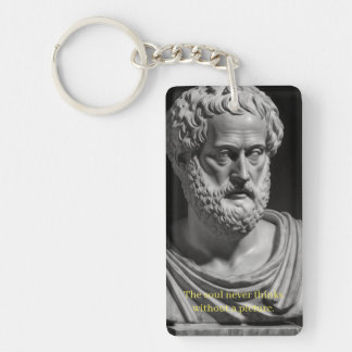 Porte-clefs The soul never thinks without a picture