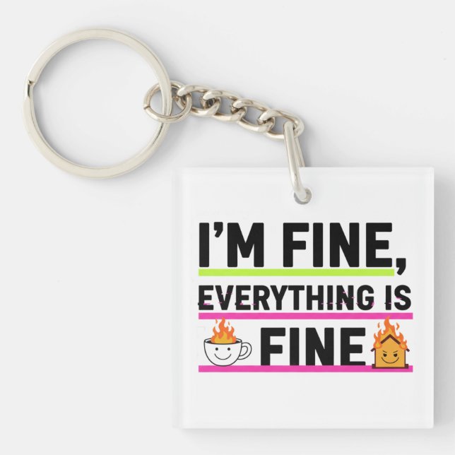 Porte-clefs The Ultimate "I'm Fine" Men's Hoodies (Devant)