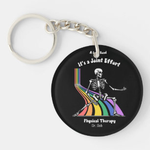 Porte-clefs Thérapeute physique "C'est un effort commun" squel