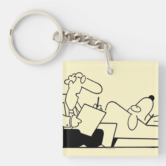 Porte-clefs Thérapie de chien (Devant)