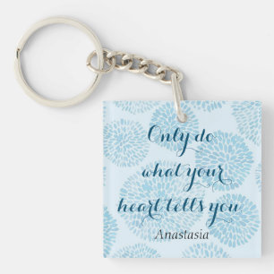 Porte-clefs Tige bleue moderne