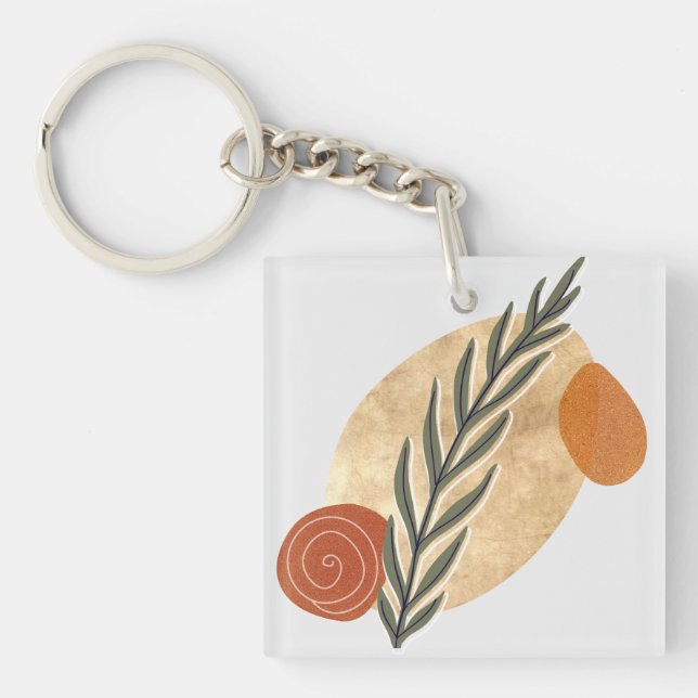 Porte-clefs Tige Verte Boho (Devant)