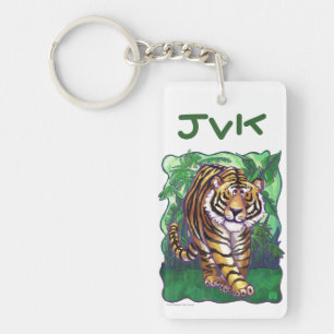 Porte-clefs Tigre Art Monogramme