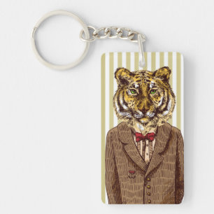 Porte-clefs Tigre dans l'usage de soirée