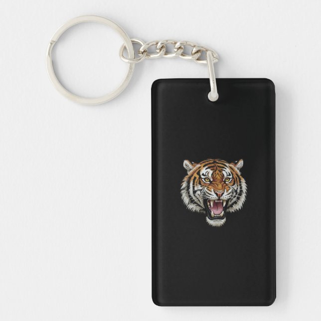 Porte-clefs Tigre Rugissant (Devant)