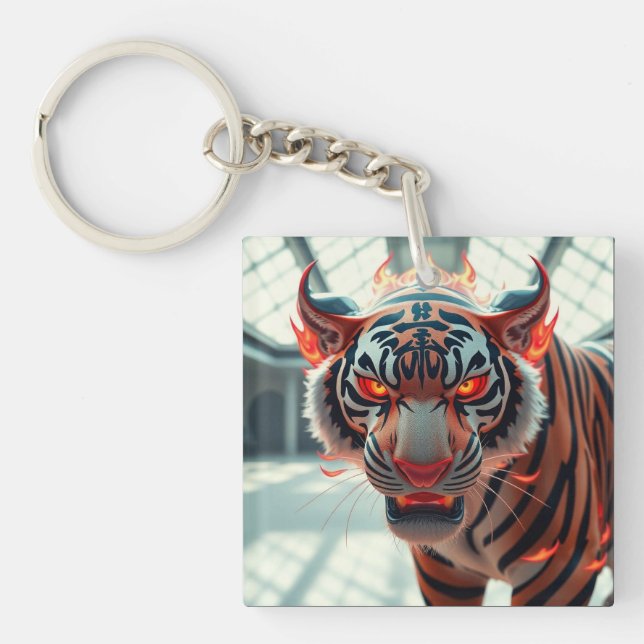 Porte-clefs Tigre Sauvage (Devant)