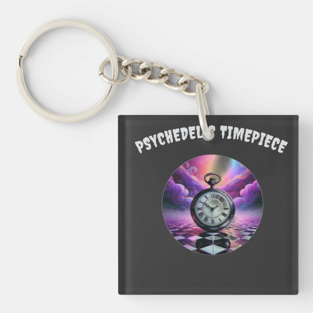 Porte-clefs Timepiece psychédélique (Devant)