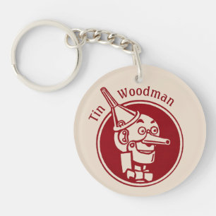 Porte-clefs Tin Woodman (Tin Man) Face CC0900 Magnifique Assis