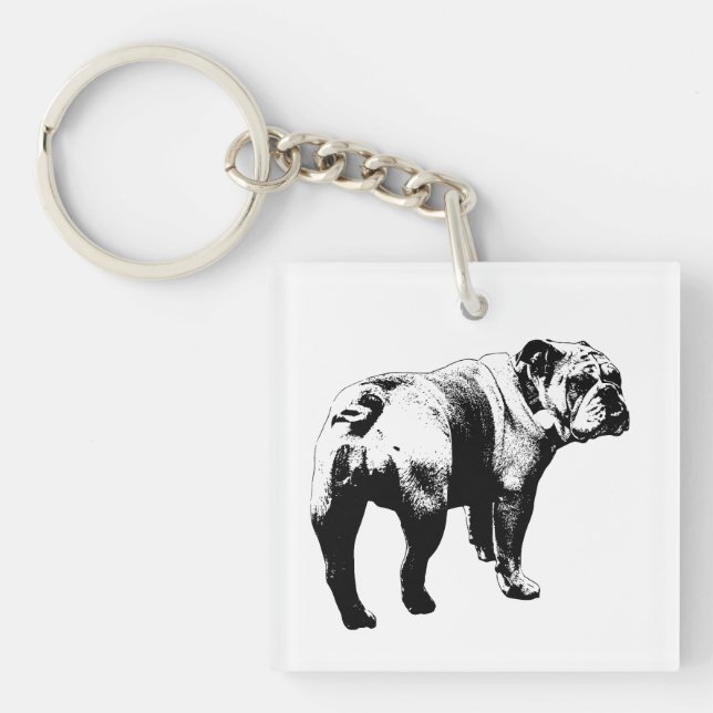 Porte-clefs Tiny Bulldog, Loyal Tile (Devant)