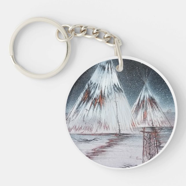 Porte-clefs Tipi des grandes plaines (Devant)
