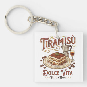 Porte-clefs Tiramisu Dolce Vita Dessert Italien